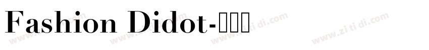 Fashion Didot字体转换